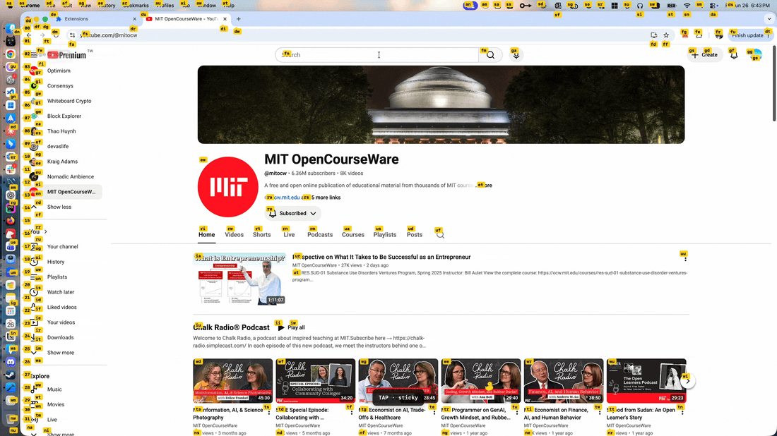 Precise DOM-based hints on a web page via the browser extension
